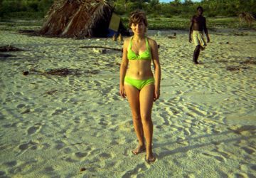 Sylvie - WE 1974 - moment de détente ilha do Mussulo