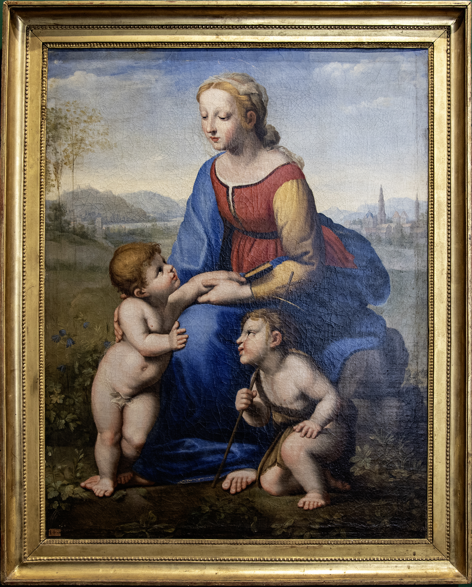 Anonyme, d'après Raphael (1483-1520) - La Belle Jardinière XIX Siècle
