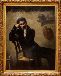 Anciennement attribué à Théodore Géricault (1791-1824) - Portrait d'un artiste dans son atelier