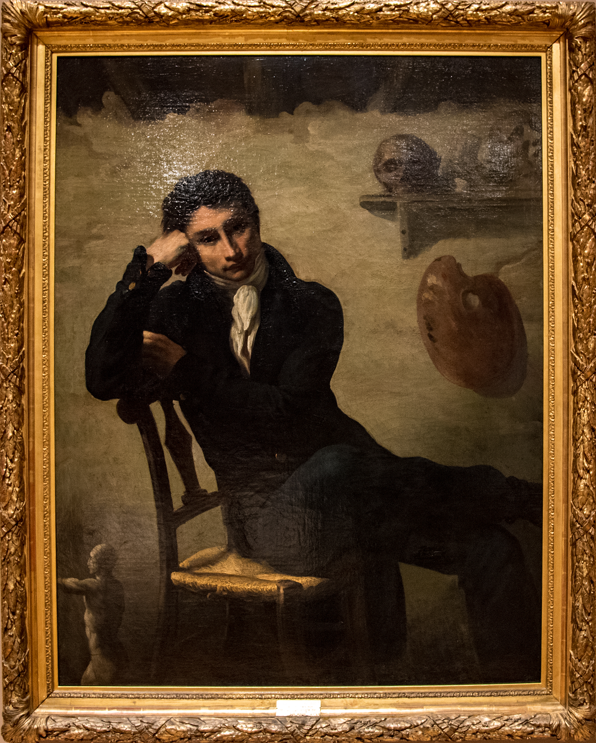 Anciennement attribué à Théodore Géricault (1791-1824) - Portrait d'un artiste dans son atelier
