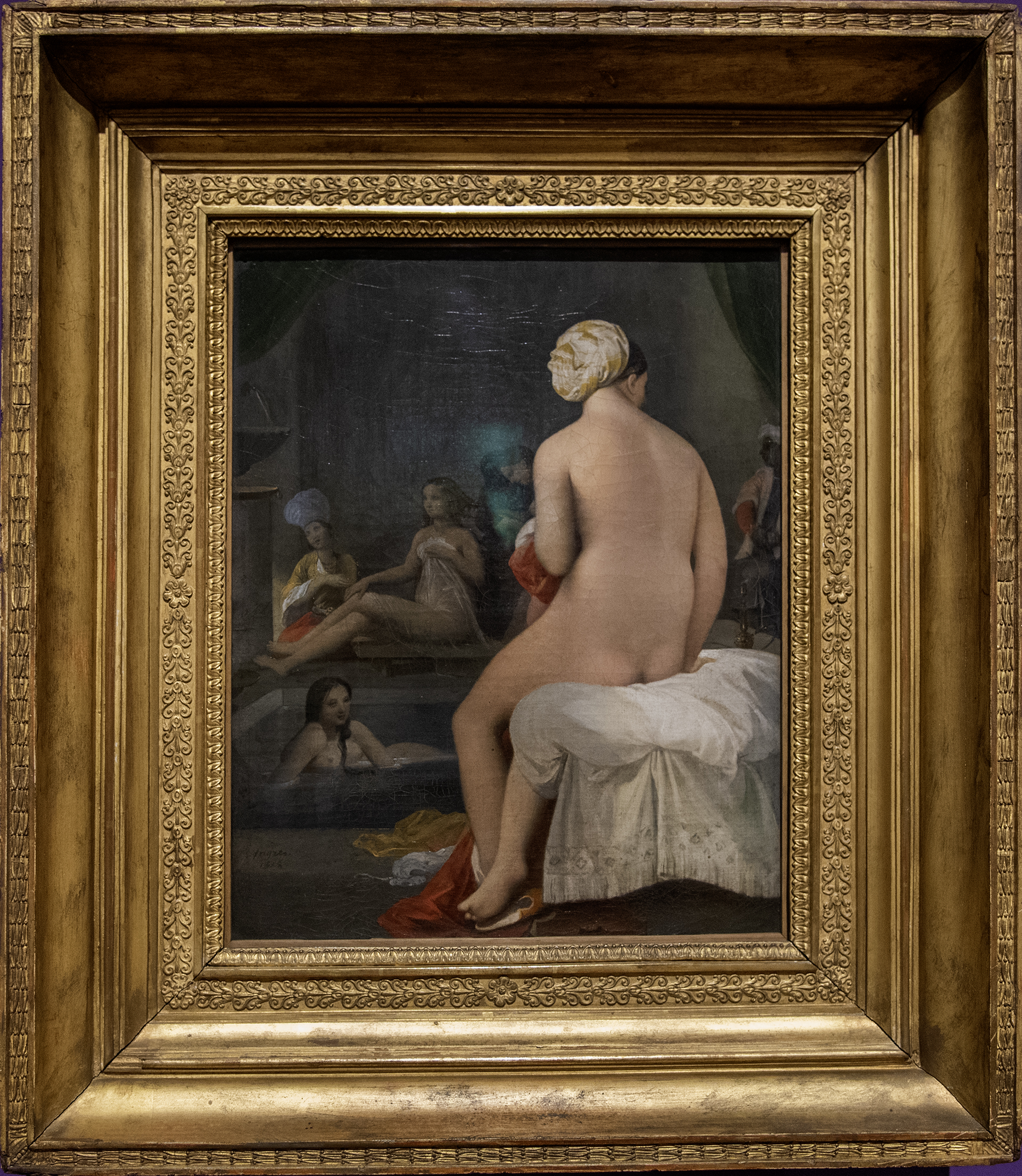 Jean-Auguste-Dominique Ingres - La Petite Baigneuse intérieur de harem, 1828