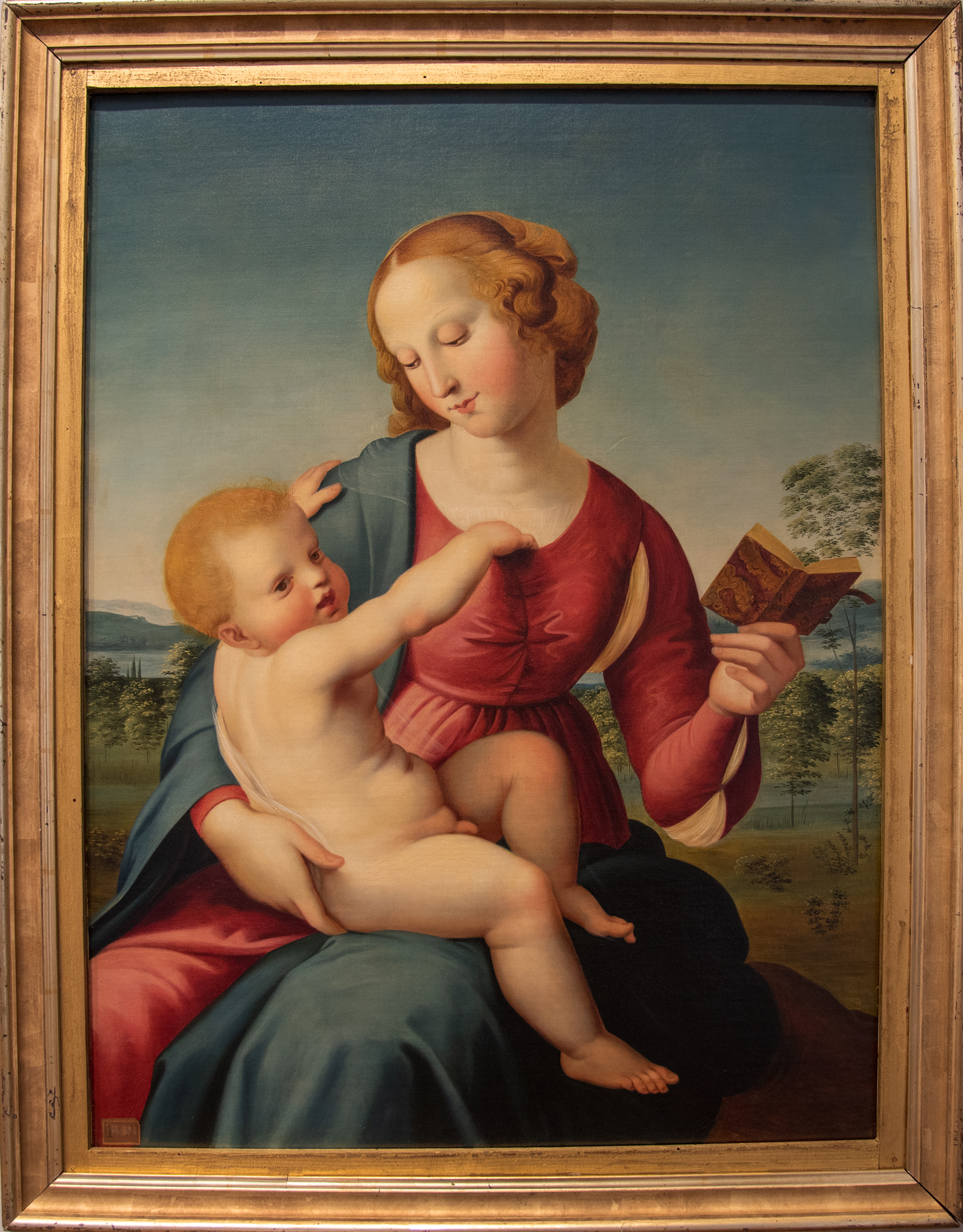Anonyme (XIX siècle) - Vierge à l'Enfant, dite Madone Colonna (d'après Raphael)