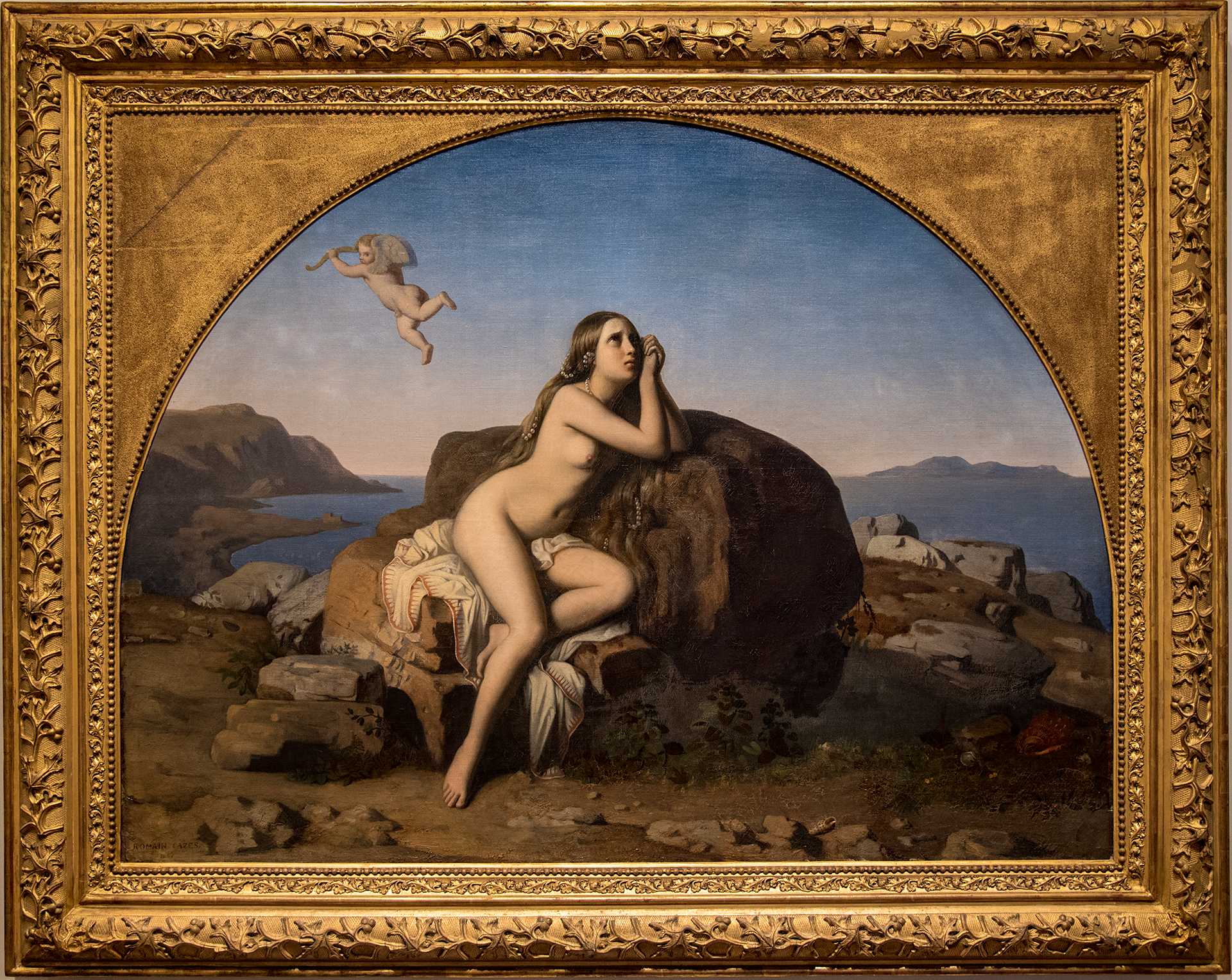 Romain CAZES ( Saint-Béat, 1808 - Saint-Gaudens, 1881) - Ariane abandonnée, 1847