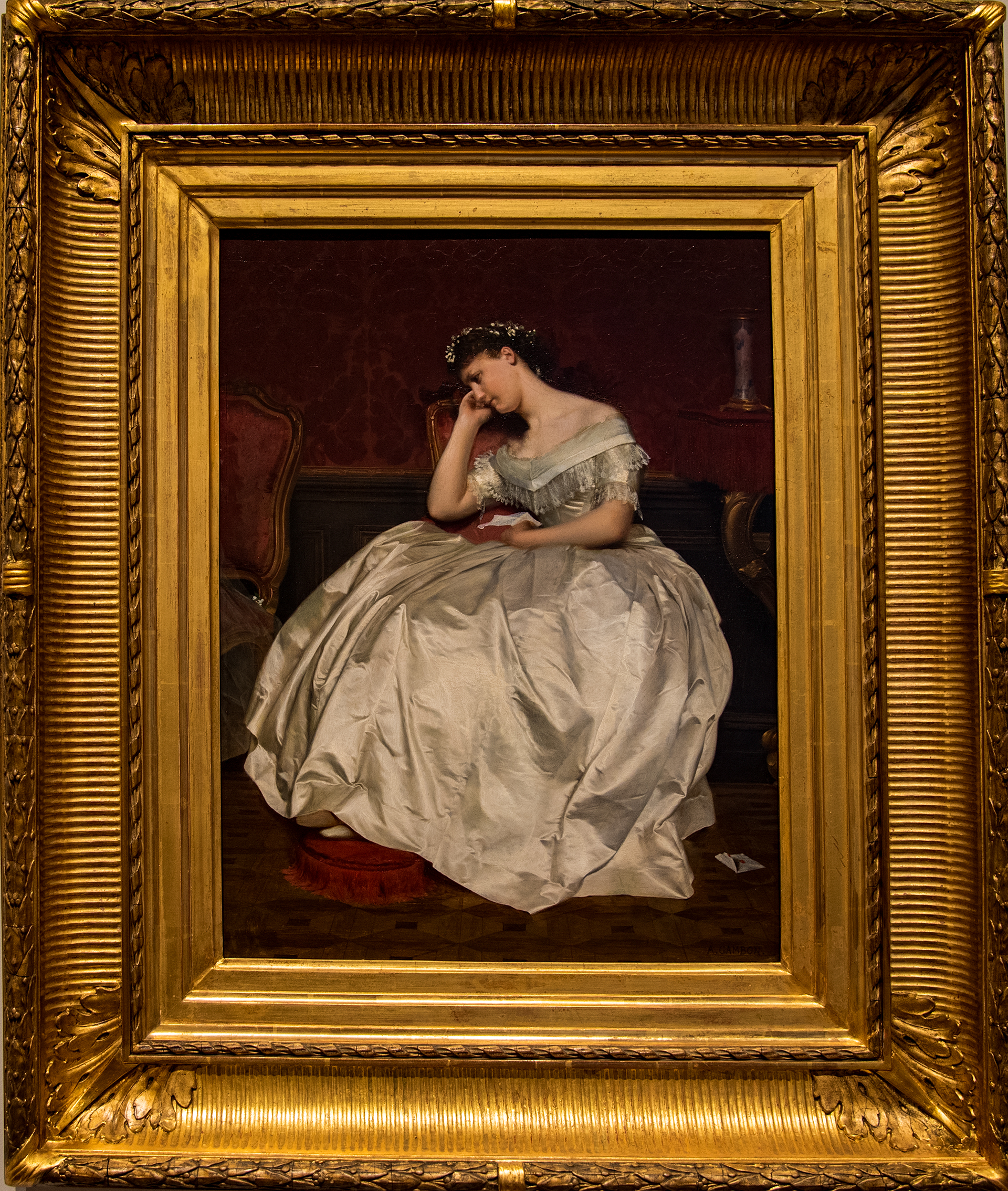 Armand CAMBON ( Montauban, 1819 - 1885) - Trop tard ou la lettre, avant 1885