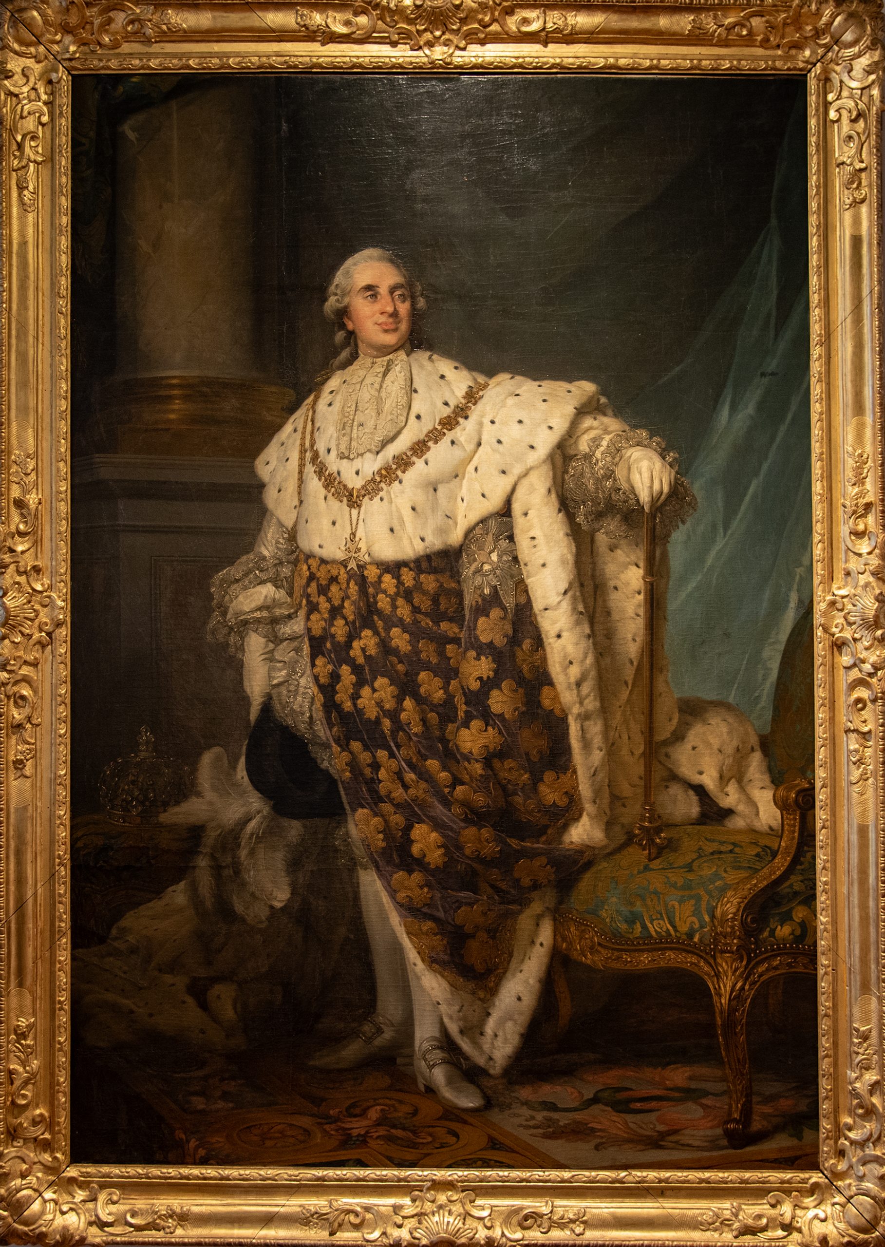 Joseph-Siffred DUPLESSIS (Carpentras, 1725 - Versailles, 1802), Portrait de Louis XVI, 2è moitié du XVIII siècle 