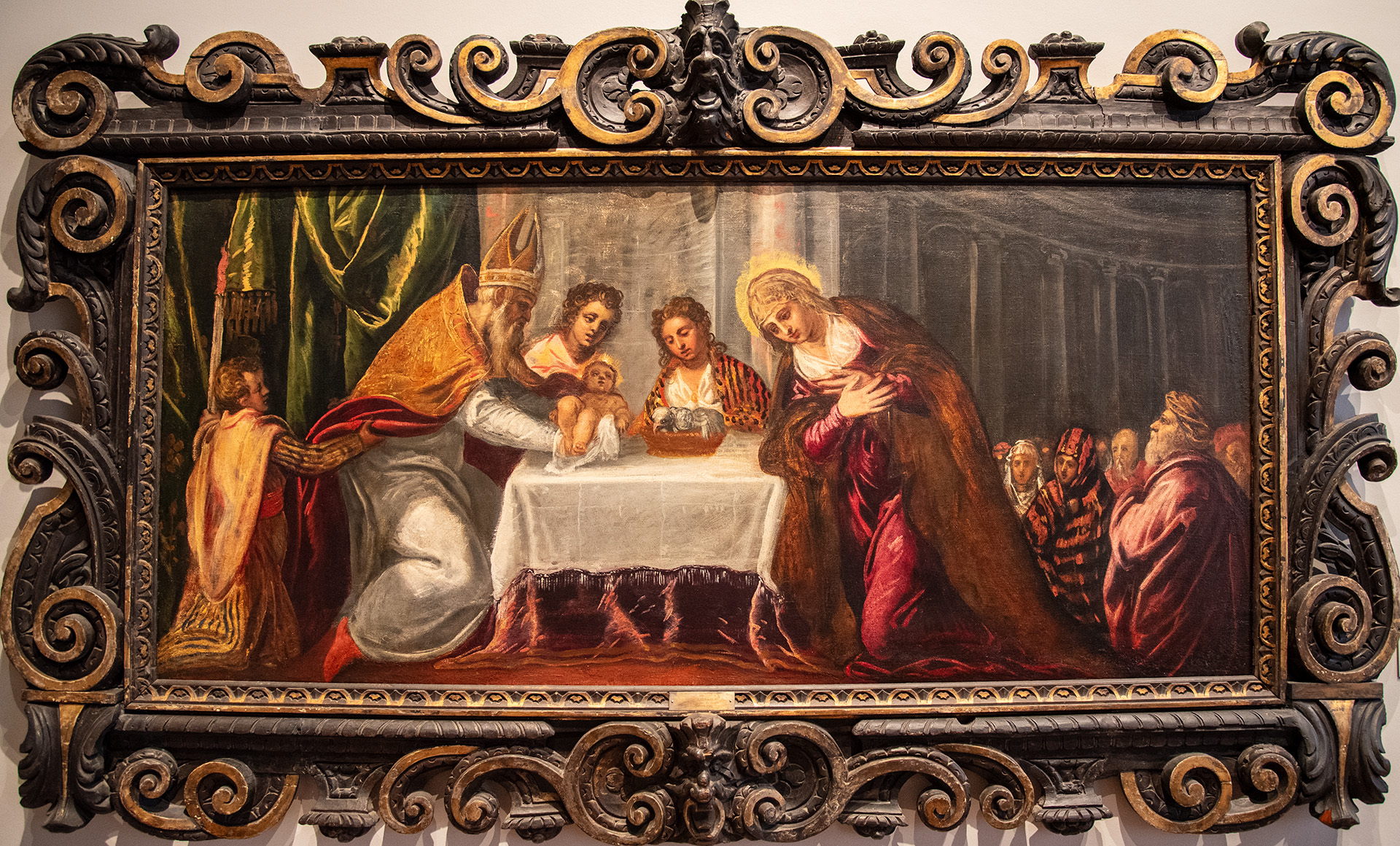 JACOPO ROBUSTI dit le TINTORET (1515 - 1554), La présentation du Temple vers 1540 - Huile sur toile