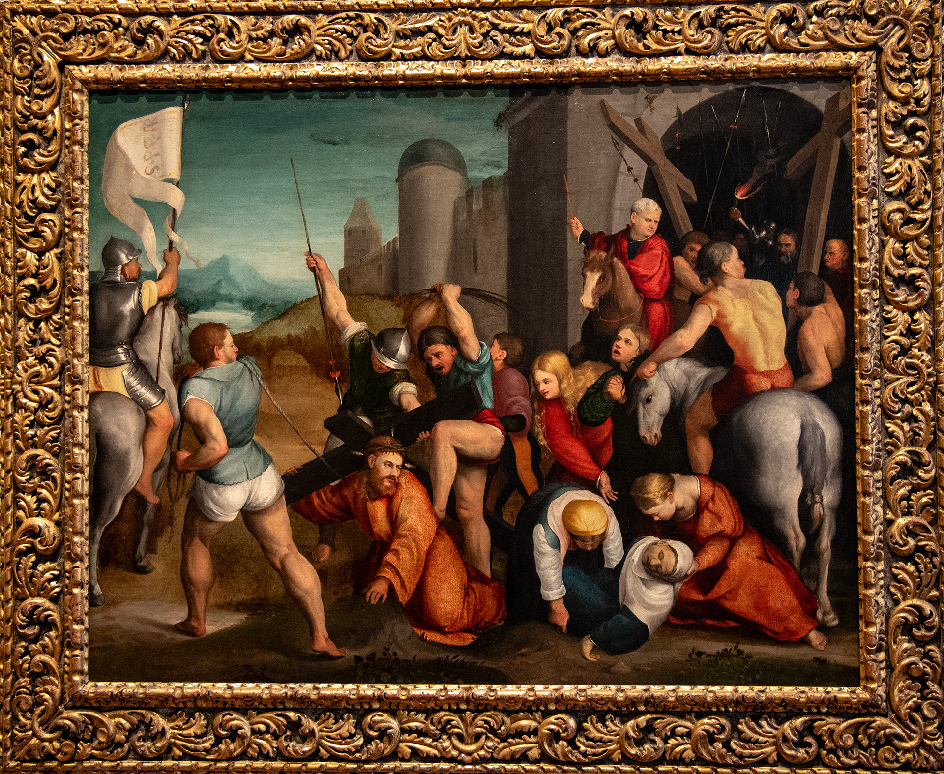 JACOPO BASSANO (1510 - 1592), la montée au calvaire - Vers 1535-1537 - Huile sur toile