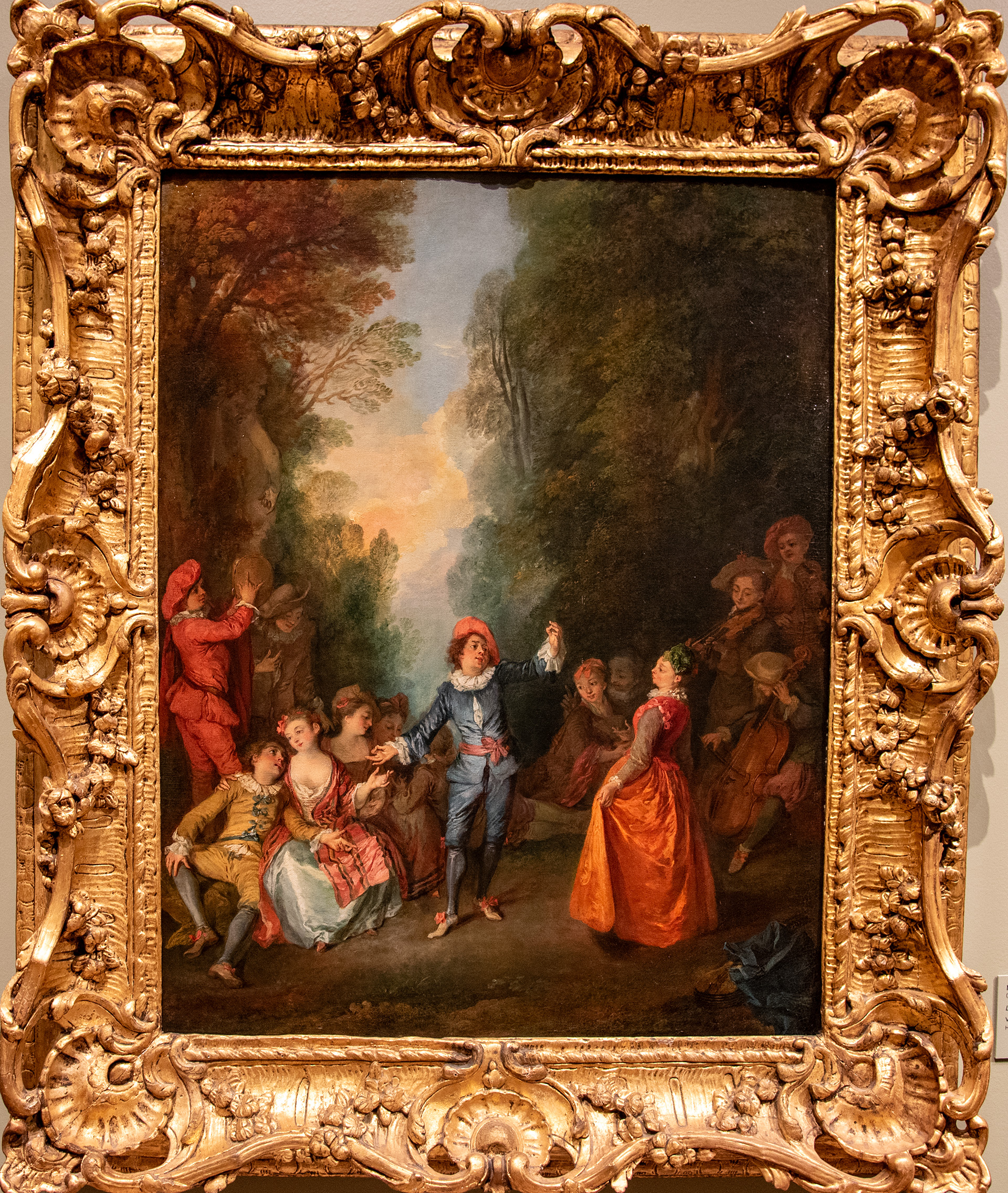 Nicolas LANCRET (1690 - 1743) - La Danse vers 1720 - Huile sur toile