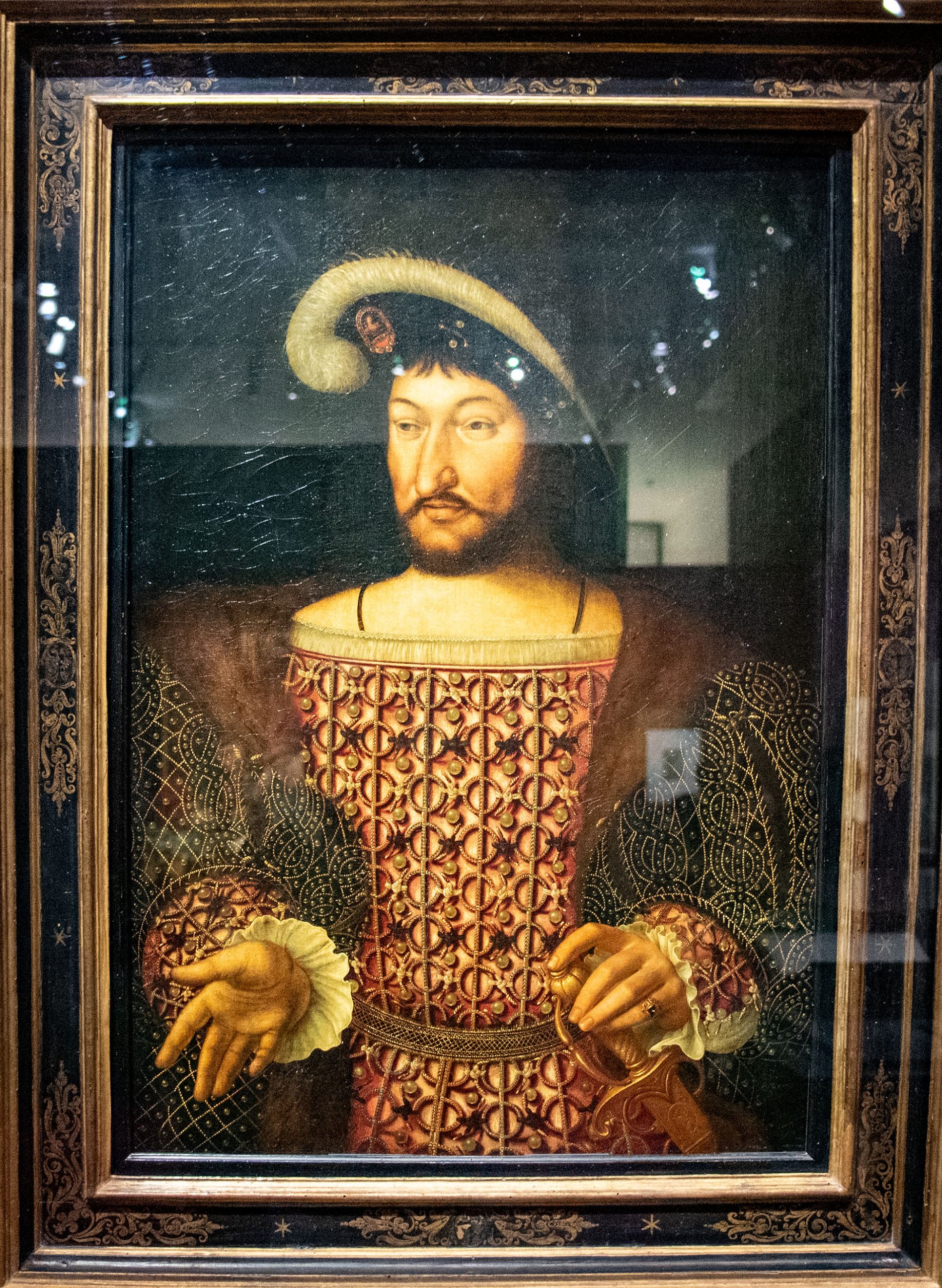 JOOS VAN CLEVE vers 1485 - Portrait de François Ier