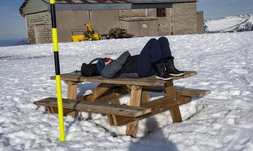 Station de Super Bagnères
Une pause sur le centier des Cretes